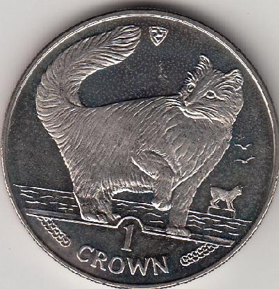 Beschrijving: 1 Crown  NORWEGIAN  CAT